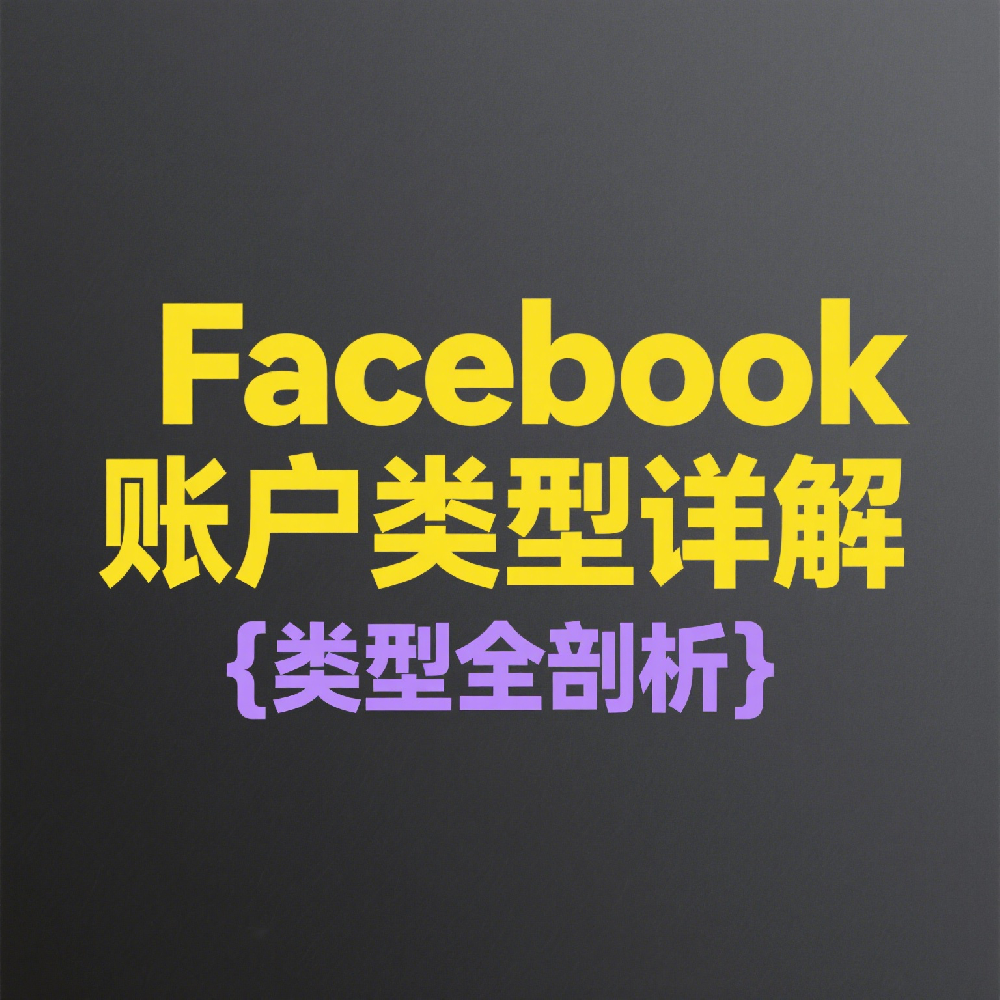 Facebook账户类型详解：个人账户、BM账户与企业账户的区别