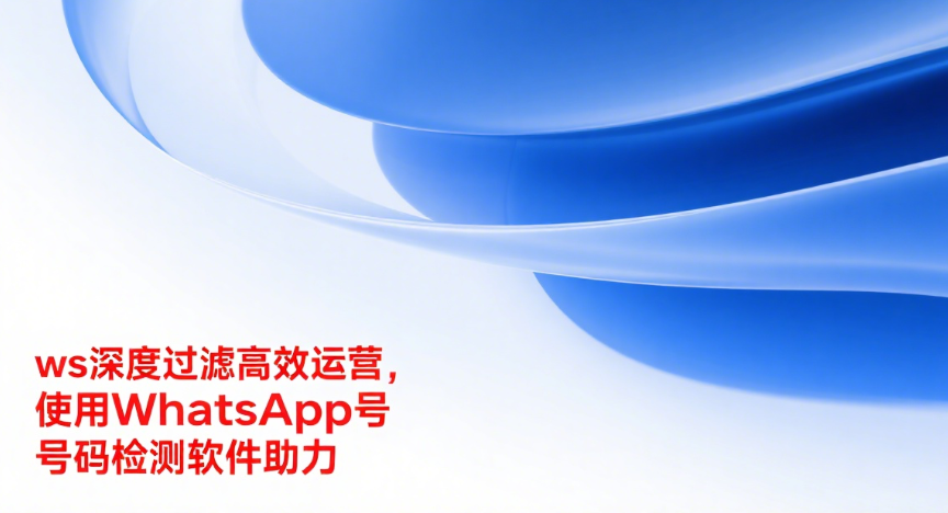 WhatsApp号码检测软件