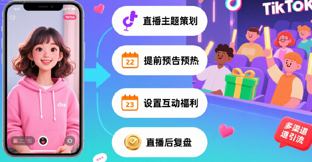 TikTok直播引流流程