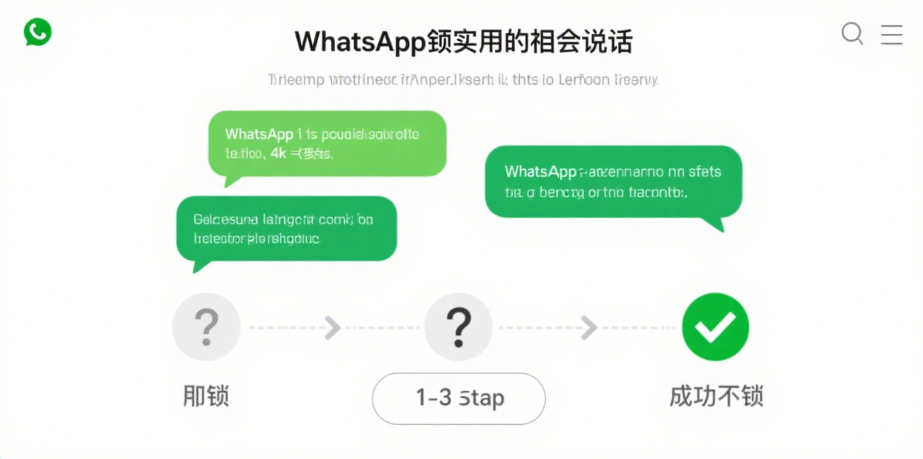 WhatsApp解封实用话术