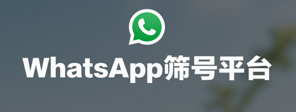 WhatsApp筛号平台